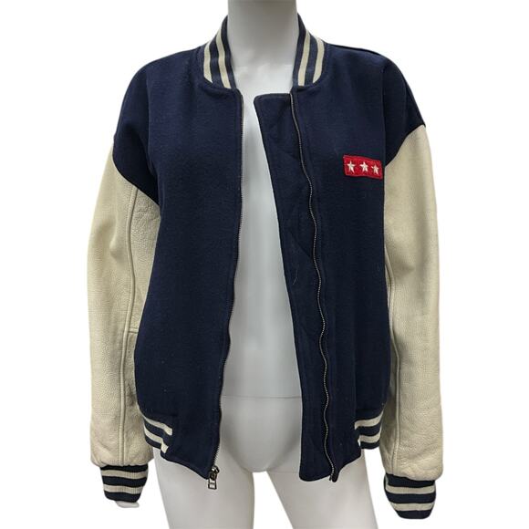 The Panda Group VTG Bomber Size Large US Navy Varsity Jacket - Picture 2 of 7
